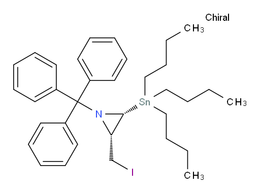 (2R,3R)-2-(iodomethyl)-3-(tributylstannyl)-1-tritylaziridine