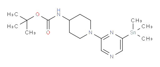 tert-butyl (1-(6-(trimethylstannyl)pyrazin-2-yl)piperidin-4-yl)carbamate