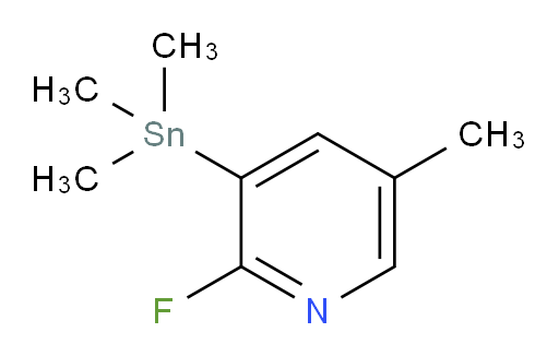 2-fluoro-5-methyl-3-(trimethylstannyl)pyridine