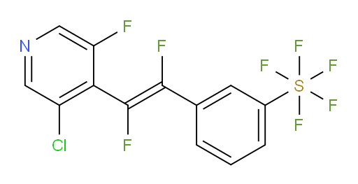 (E)-3-(2-(3-chloro-5-fluoropyridin-4-yl)-1,2-difluorovinyl)(pentafluoromercapto)benzene