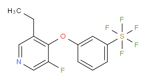 3-((3-ethyl-5-fluoropyridin-4-yl)oxy)(pentafluoromercapto)benzene