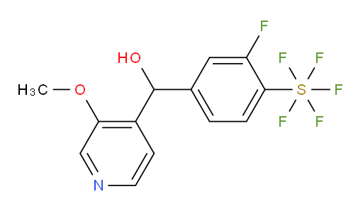 (3-fluoro-4-(pentafluoromercapto)phenyl)(3-methoxypyridin-4-yl)methanol