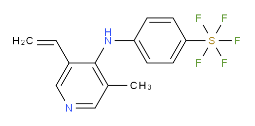 4-((3-methyl-5-vinylpyridin-4-yl)amino)(pentafluoromercapto)benzene