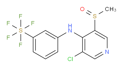 3-((3-chloro-5-(methylsulfinyl)pyridin-4-yl)amino)(pentafluoromercapto)benzene