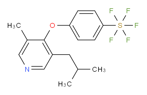 4-((3-isobutyl-5-methylpyridin-4-yl)oxy)(pentafluoromercapto)benzene