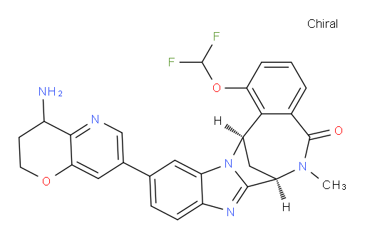 (7R,14R)-11-(4-amino-3,4-dihydro-2H-pyrano[3,2-b]pyridin-7-yl)-1-(difluoromethoxy)-6,7-dihydro-6-methyl-7,14-Methanobenzimidazo[1,2-b][2,5]benzodiazocin-5(14H)--one