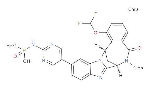 N-(5-((7R,14R)-1-(difluoromethoxy)-6-methyl-5-oxo-5,6,7,14-tetrahydro-7,14-methanobenzo[f]benzo[4,5]imidazo[1,2-a][1,4]diazocin-11-yl)pyrimidin-2-yl)-P,P-dimethylphosphinic amide