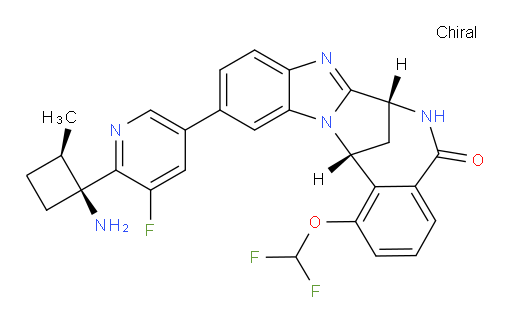 (7R,14R)-11-[6-[(1S,2R)-1-amino-2-methylcyclobutyl]-5-fluoropyridin-3-yl]-1-(difluoromethoxy)-6,7-dihydro-7,14-Methanobenzimidazo[1,2-b][2,5]benzodiazocin-5(14H)--one