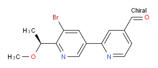 (S)-5'-bromo-6'-(1-methoxyethyl)-[2,3'-bipyridine]-4-carbaldehyde