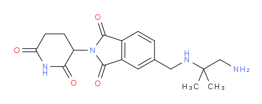 5-(((1-amino-2-methylpropan-2-yl)amino)methyl)-2-(2,6-dioxopiperidin-3-yl)isoindoline-1,3-dione
