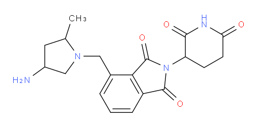 4-((4-amino-2-methylpyrrolidin-1-yl)methyl)-2-(2,6-dioxopiperidin-3-yl)isoindoline-1,3-dione