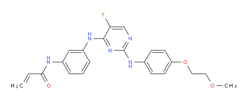 N-{3-[(5-fluoro-2-{[4-(2-methoxyethoxy)phenyl]amino}pyrimidin-4-yl)amino]phenyl}prop-2-enamide