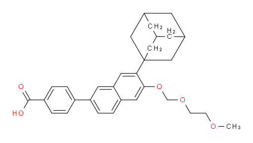 4-(7-((3r,5r,7r)-adamantan-1-yl)-6-((2-methoxyethoxy)methoxy)naphthalen-2-yl)benzoic acid