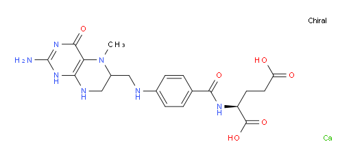 (2S)-2-(4-(((2-amino-5-methyl-4-oxo-1,4,5,6,7,8-hexahydropteridin-6-yl)methyl)amino)benzamido)pentanedioic acid, calcium salt