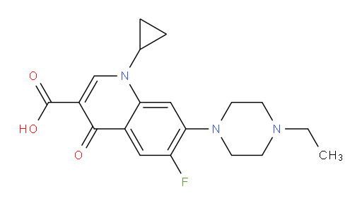 1-Cyclopropyl-7-(4-ethyl-piperazin-1-yl)-6-fluoro-1,4-dihydro-4-oxo-Quinolin-3-carboxylic acid