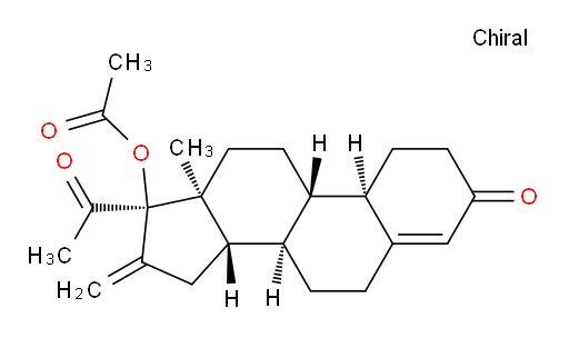 (8R,9S,10R,13S,14S,17R)-17-acetyl-13-methyl-16-methylene-3-oxo-2,3,6,7,8,9,10,11,12,13,14,15,16,17-tetradecahydro-1H-cyclopenta[a]phenanthren-17-yl acetate