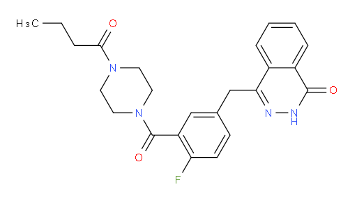4-(3-(4-butyrylpiperazine-1-carbonyl)-4-fluorobenzyl)phthalazin-1(2H)-one