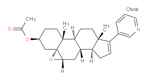 Androst-16-en-3-ol, 5,6-epoxy-17-(3-pyridinyl)-, 3-acetate, (3β,5α,6α)-