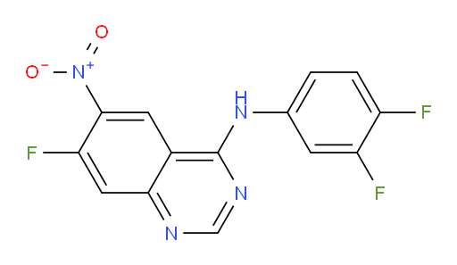 N-(3,4-Difluorophenyl)-7-fluoro-6-nitro-4-quinazolinamine