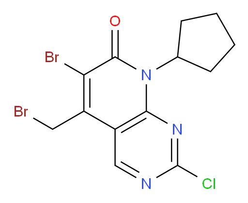 6-bromo-5-(bromomethyl)-2-chloro-8-cyclopentylpyrido[2,3-d]pyrimidin-7(8H)-one