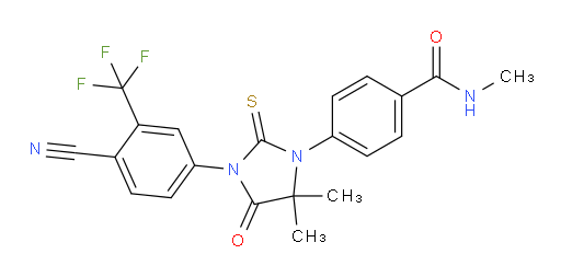 4-(3-(4-cyano-3-(trifluoromethyl)phenyl)-5,5-dimethyl-4-oxo-2-thioxoimidazolidin-1-yl)-N-methylbenzamide