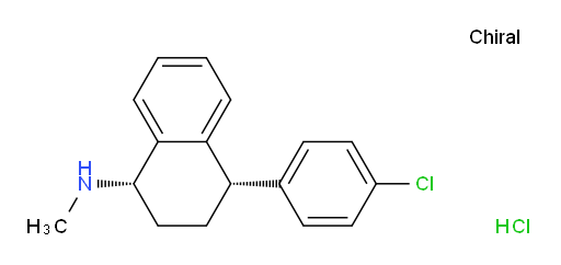 (1S,4S)-4-(4-chlorophenyl)-N-methyl-1,2,3,4-tetrahydronaphthalen-1-amine hydrochloride