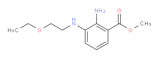methyl 2-amino-3-((2-ethoxyethyl)amino)benzoate