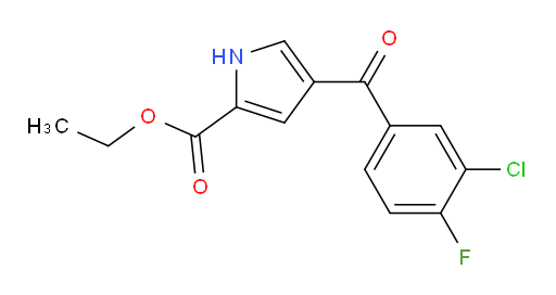 ethyl 4-(3-chloro-4-fluorobenzoyl)-1H-pyrrole-2-carboxylate