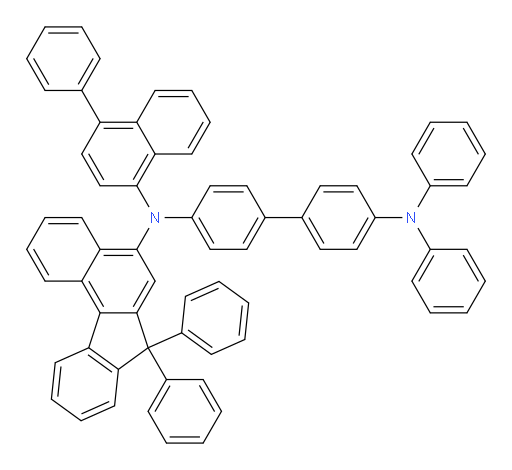 N4-(7,7-diphenyl-7H-benzo[c]fluoren-5-yl)-N4',N4'-diphenyl-N4-(4-phenylnaphthalen-1-yl)-[1,1'-biphenyl]-4,4'-diamine