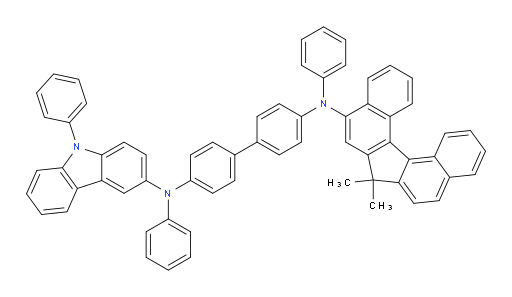 N4-(7,7-dimethyl-7H-dibenzo[c,g]fluoren-5-yl)-N4,N4'-diphenyl-N4'-(9-phenyl-9H-carbazol-3-yl)-[1,1'-biphenyl]-4,4'-diamine