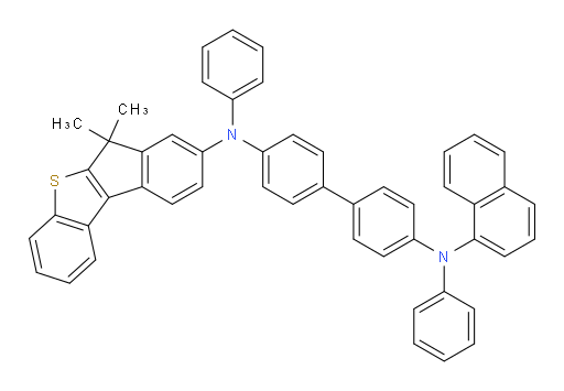 N4-(6,6-dimethyl-6H-benzo[b]indeno[1,2-d]thiophen-8-yl)-N4'-(naphthalen-1-yl)-N4,N4'-diphenyl-[1,1'-biphenyl]-4,4'-diamine