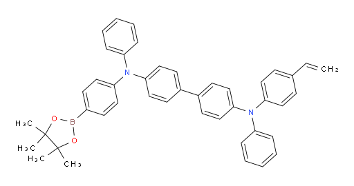 N4,N4'-diphenyl-N4-(4-(4,4,5,5-tetramethyl-1,3,2-dioxaborolan-2-yl)phenyl)-N4'-(4-vinylphenyl)-[1,1'-biphenyl]-4,4'-diamine