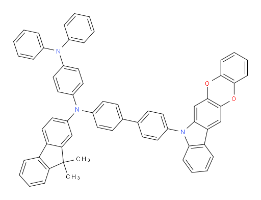 N1-(4'-(5H-benzo[5,6][1,4]dioxino[2,3-b]carbazol-5-yl)-[1,1'-biphenyl]-4-yl)-N1-(9,9-dimethyl-9H-fluoren-2-yl)-N4,N4-diphenylbenzene-1,4-diamine