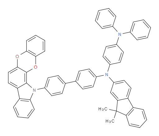 N1-(4'-(12H-benzo[5,6][1,4]dioxino[2,3-a]carbazol-12-yl)-[1,1'-biphenyl]-4-yl)-N1-(9,9-dimethyl-9H-fluoren-2-yl)-N4,N4-diphenylbenzene-1,4-diamine