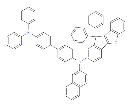 N4-(10,10-diphenyl-10H-indeno[1,2-b]benzofuran-2-yl)-N4-(naphthalen-2-yl)-N4',N4'-diphenyl-[1,1'-biphenyl]-4,4'-diamine