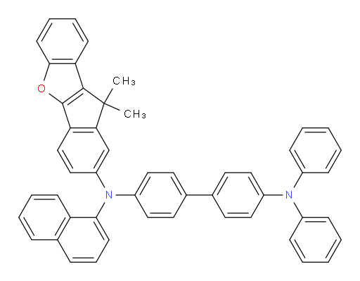 N4-(10,10-dimethyl-10H-indeno[1,2-b]benzofuran-2-yl)-N4-(naphthalen-1-yl)-N4',N4'-diphenyl-[1,1'-biphenyl]-4,4'-diamine