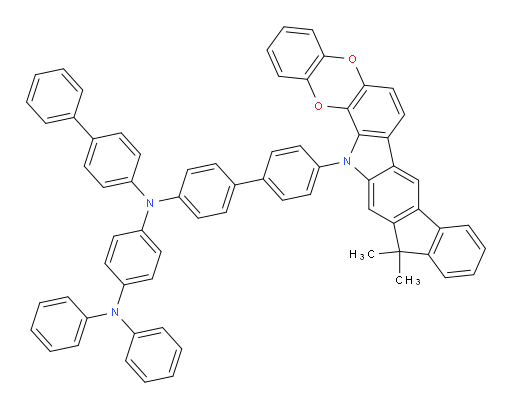 N1-([1,1'-biphenyl]-4-yl)-N1-(4'-(13,13-dimethylbenzo[5,6][1,4]dioxino[2,3-a]indeno[1,2-h]carbazol-15(13H)-yl)-[1,1'-biphenyl]-4-yl)-N4,N4-diphenylbenzene-1,4-diamine