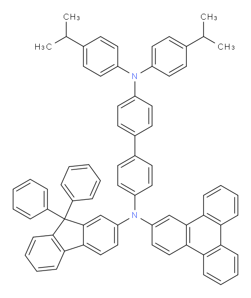 N4-(9,9-diphenyl-9H-fluoren-2-yl)-N4',N4'-bis(4-isopropylphenyl)-N4-(triphenylen-2-yl)-[1,1'-biphenyl]-4,4'-diamine