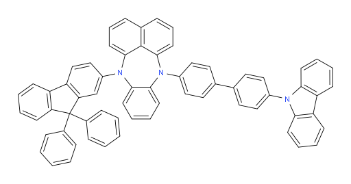 7-(4'-(9H-carbazol-9-yl)-[1,1'-biphenyl]-4-yl)-12-(9,9-diphenyl-9H-fluoren-2-yl)-7,12-dihydrobenzo[b]naphtho[1,8-ef][1,4]diazepine
