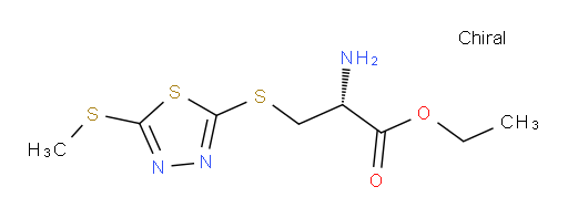 (R)-ethyl 2-amino-3-((5-(methylthio)-1,3,4-thiadiazol-2-yl)thio)propanoate