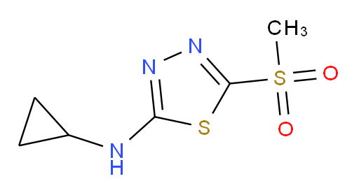 N-cyclopropyl-5-(methylsulfonyl)-1,3,4-thiadiazol-2-amine
