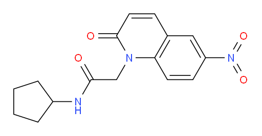 N-cyclopentyl-2-(6-nitro-2-oxoquinolin-1(2H)-yl)acetamide