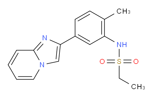 N-(5-(imidazo[1,2-a]pyridin-2-yl)-2-methylphenyl)ethanesulfonamide