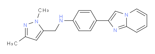 N-((1,3-dimethyl-1H-pyrazol-5-yl)methyl)-4-(imidazo[1,2-a]pyridin-2-yl)aniline