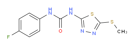 1-(4-fluorophenyl)-3-(5-(methylthio)-1,3,4-thiadiazol-2-yl)urea