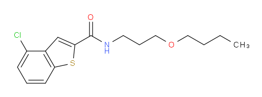 N-(3-butoxypropyl)-4-chlorobenzo[b]thiophene-2-carboxamide