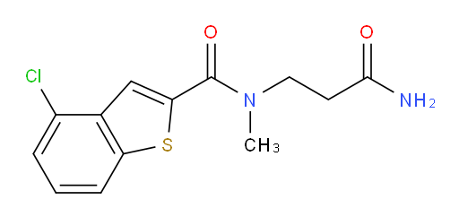 N-(3-amino-3-oxopropyl)-4-chloro-N-methylbenzo[b]thiophene-2-carboxamide