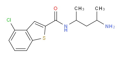 N-(4-aminopentan-2-yl)-4-chlorobenzo[b]thiophene-2-carboxamide