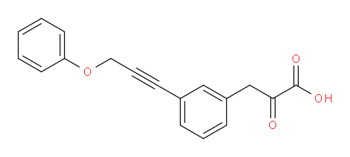 2-oxo-3-(3-(3-phenoxyprop-1-yn-1-yl)phenyl)propanoic acid