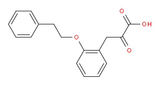 2-oxo-3-(2-phenethoxyphenyl)propanoic acid